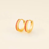 Color Huggie Hoop Earrings