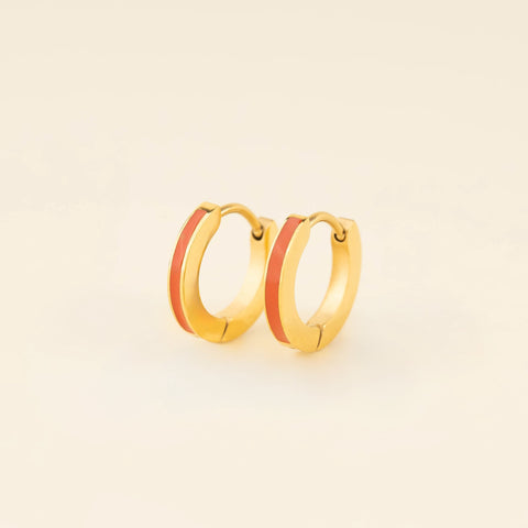 Color Huggie Hoop Earrings