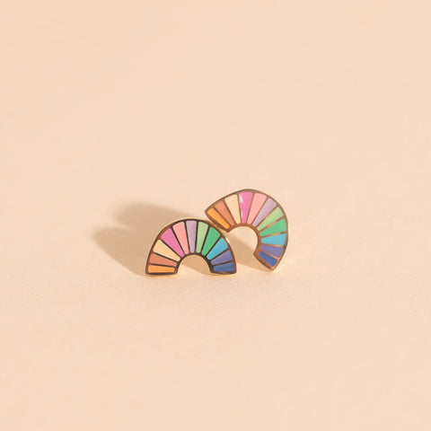 Pastel Rainbow Stud Earrings