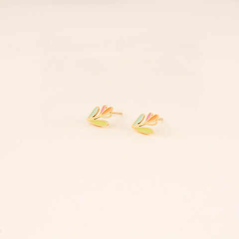 Tulip Flower Stud Earrings
