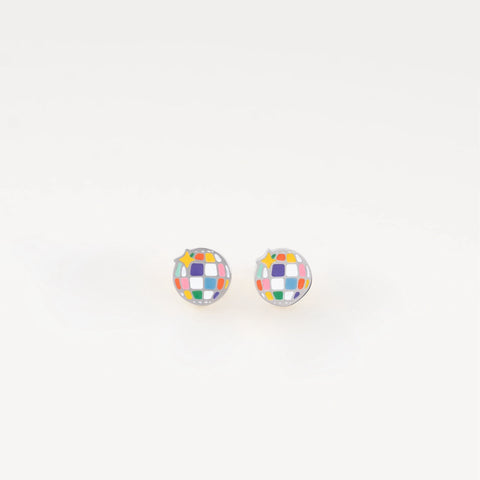 Disco Ball Stud Earrings
