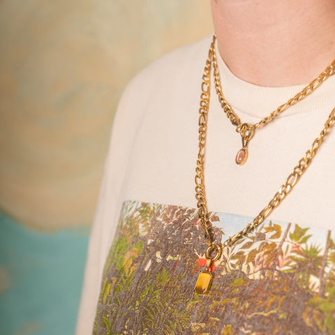 Golden Ember Necklace Charm