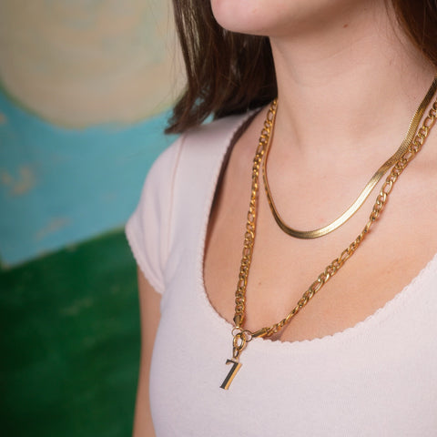 Number Necklace Charm (Single)