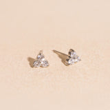 Crystal Trio Stud Earrings