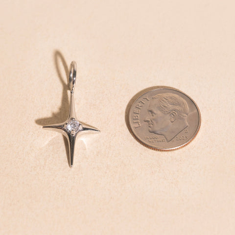 North Star Crystal Necklace Charm