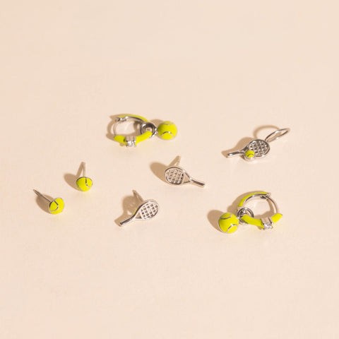 Tennis Ball Stud Earrings