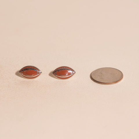 Football Stud Earrings