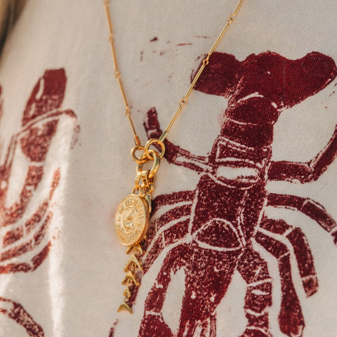 Fishbone Necklace Charm