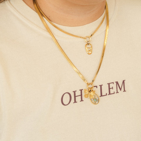 December Birthstone Necklace Charm