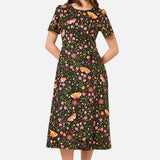 Folk Art Midi Dress