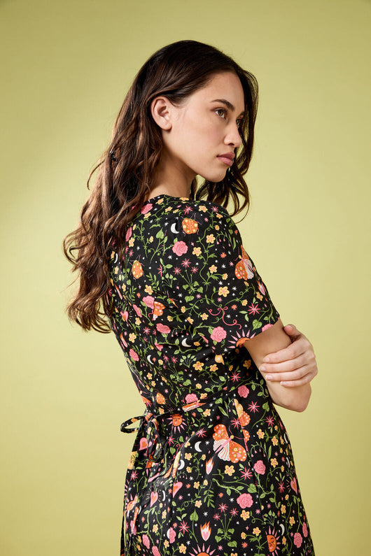 Folk Art Midi Dress