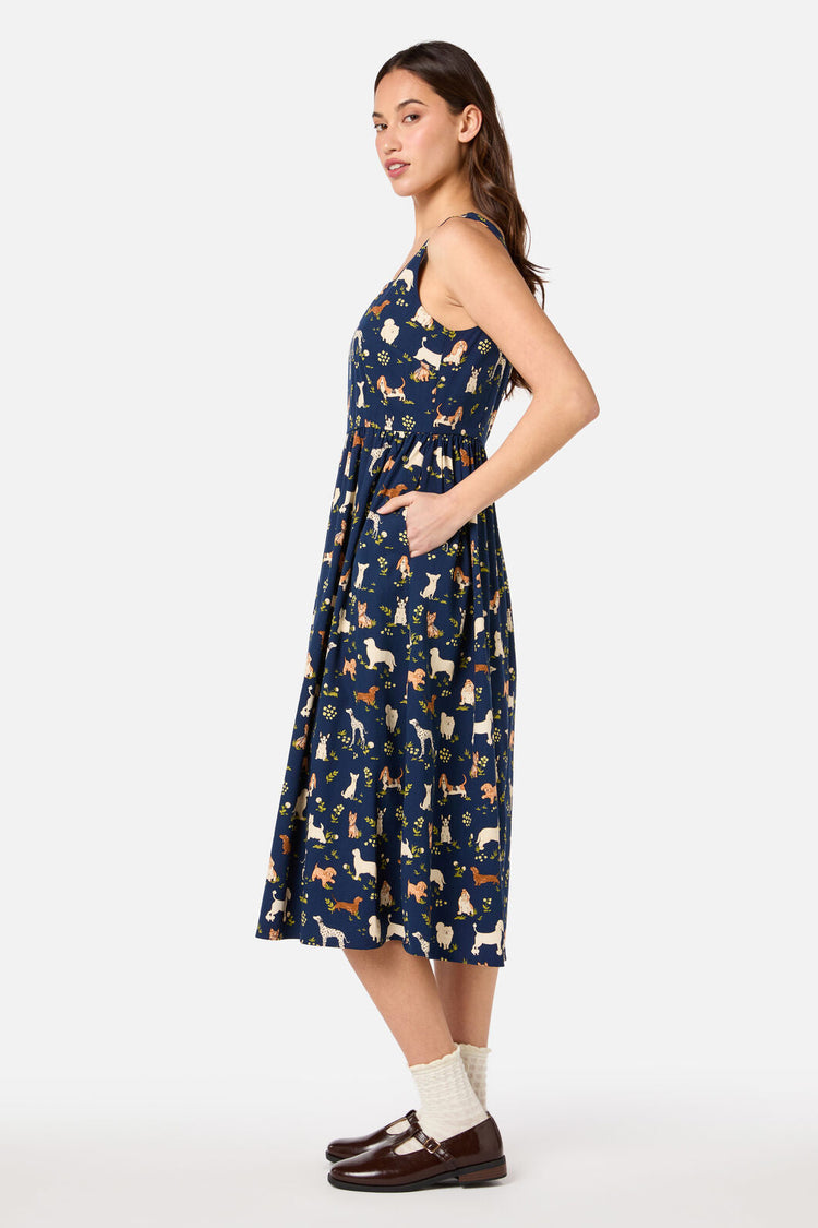 Cute Dogs Midi Dress