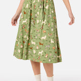 Cute Dogs Midi Skirt