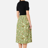 Cute Dogs Midi Skirt