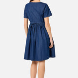 Cute Dogs Embroidered Dress