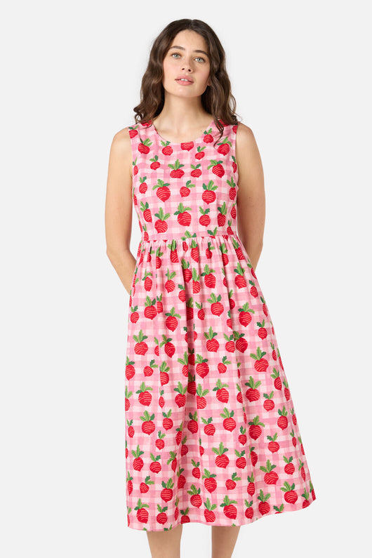 Radish Picnic Midi Dress