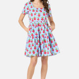 Radish Picnic Smock Dress