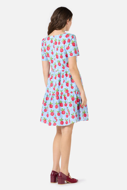 Radish Picnic Smock Dress