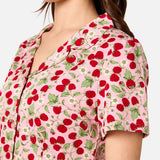 Raspberry Short Sleeve Blouse