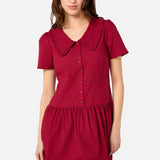 Andrea Drop Waist Mini Dress