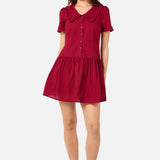 Andrea Drop Waist Mini Dress