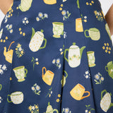 Tea Time Pleated Cotton Skirt