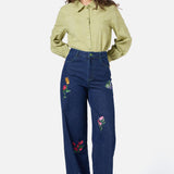 Garden Party Embroidered Jean