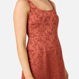 Roma Satin Embossed Midi Dress