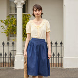Nellie Yoke Denim Skirt