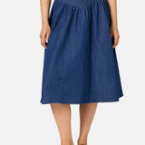 Nellie Yoke Denim Skirt