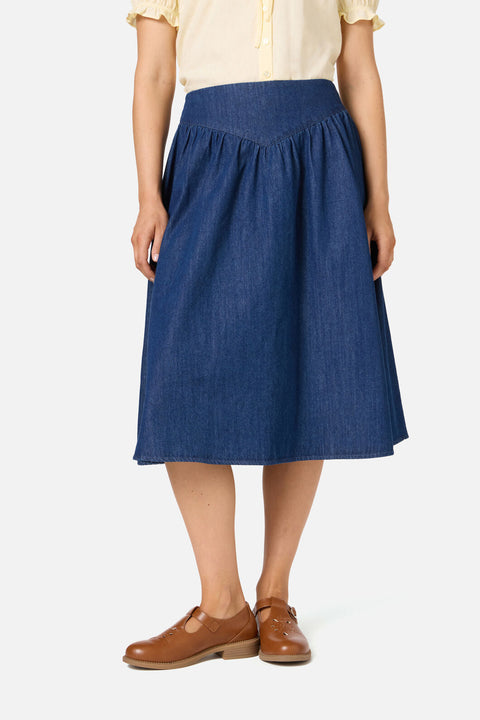Nellie Yoke Denim Skirt