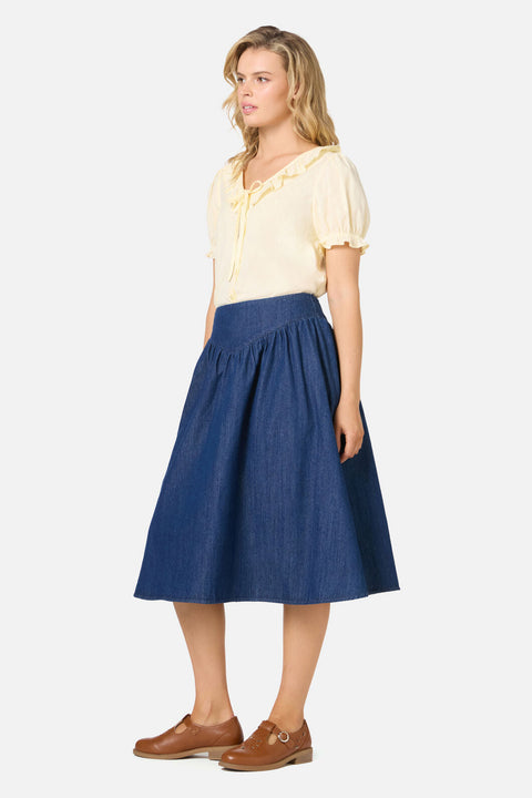 Nellie Yoke Denim Skirt
