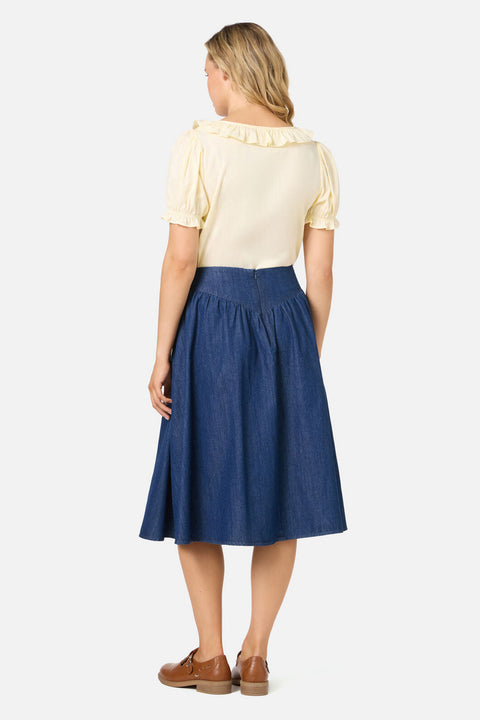 Nellie Yoke Denim Skirt