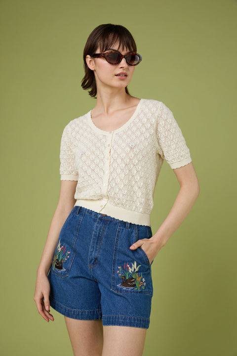 Lacey Short Sleeve Cardigan