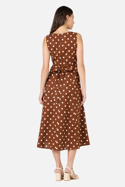 Polka Dot Midi Dress Chocolate / 4 (AU) Polka Dot Midi Dress Chocolate / 4 (AU)