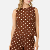 Polka Dot Shell Top