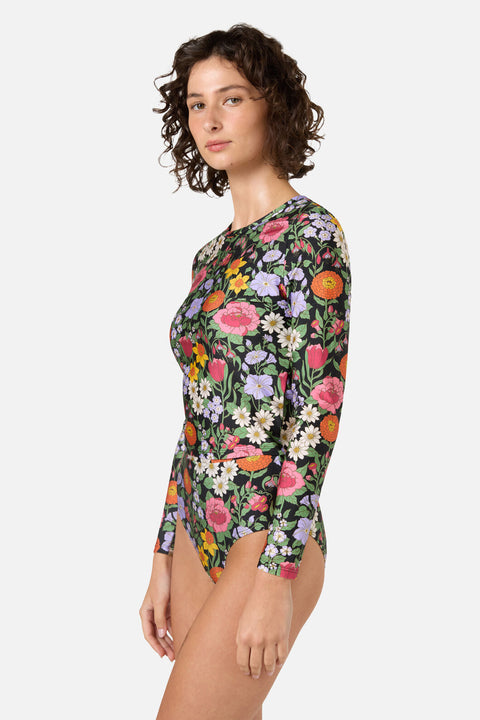 Floral Field Rashie Swim Top