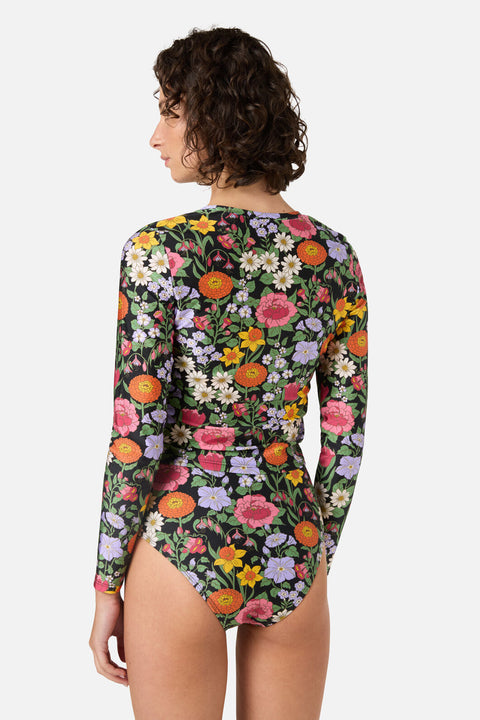 Floral Field Rashie Swim Top