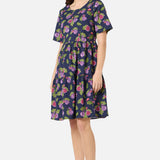 Fig Tiered Cotton Smock Dress