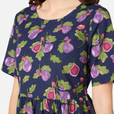 Fig Tiered Cotton Smock Dress