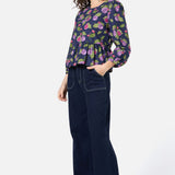 Fig Smock Peplum Top