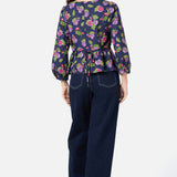 Fig Smock Peplum Top