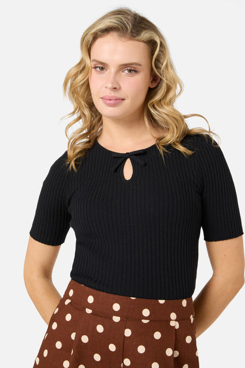 Sara Bow Knit Top