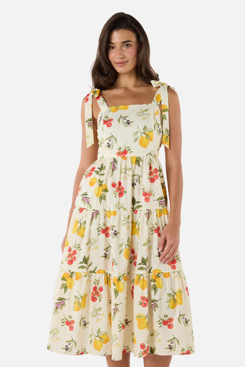 Carla Picnic Tiered Midi Dress
