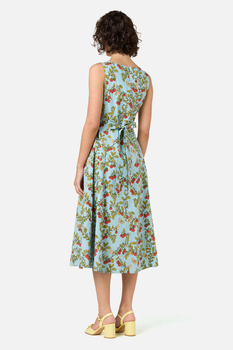 Cherry Tomatoes Midi Dress
