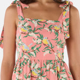 Yellow Robin Tiered Midi Dress