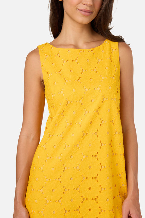 Daisy Broiderie Shift Dress