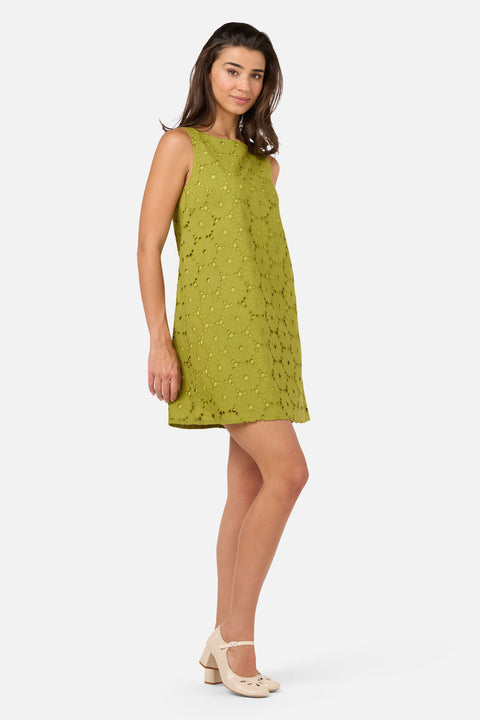 Daisy Broiderie Shift Dress