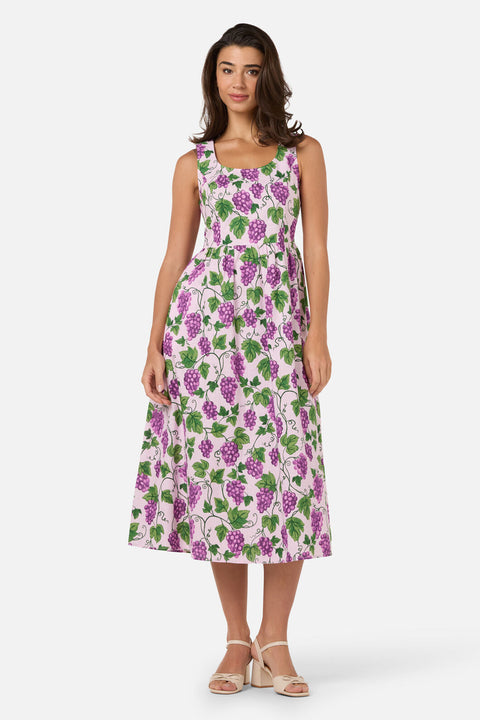 Grape Vine Midi Dress