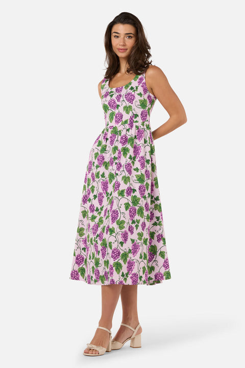Grape Vine Midi Dress